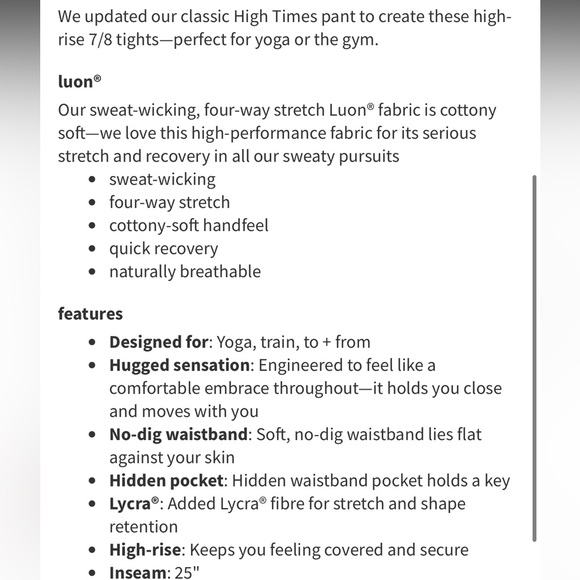 Lululemon Wunder Under Hi-Rise 7/8 Tight in Olive & Black Irregular Denim Twill - Picture 10 of 16